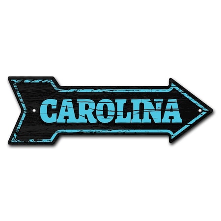 Carolina Arrow Sign Funny Home Decor 30in Wide